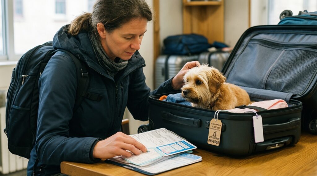 Путешествия с питомцем: документы, переноска, адаптация и список вещей - иллюстрация