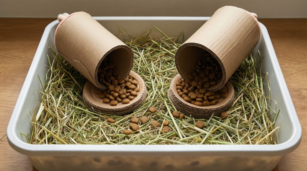 Игры, которые развивают: подборка игрушек и самоделок для разных животных - иллюстрация