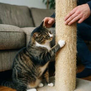 Когтеточка для кошки: как выбрать и гуманно отучить от мебели