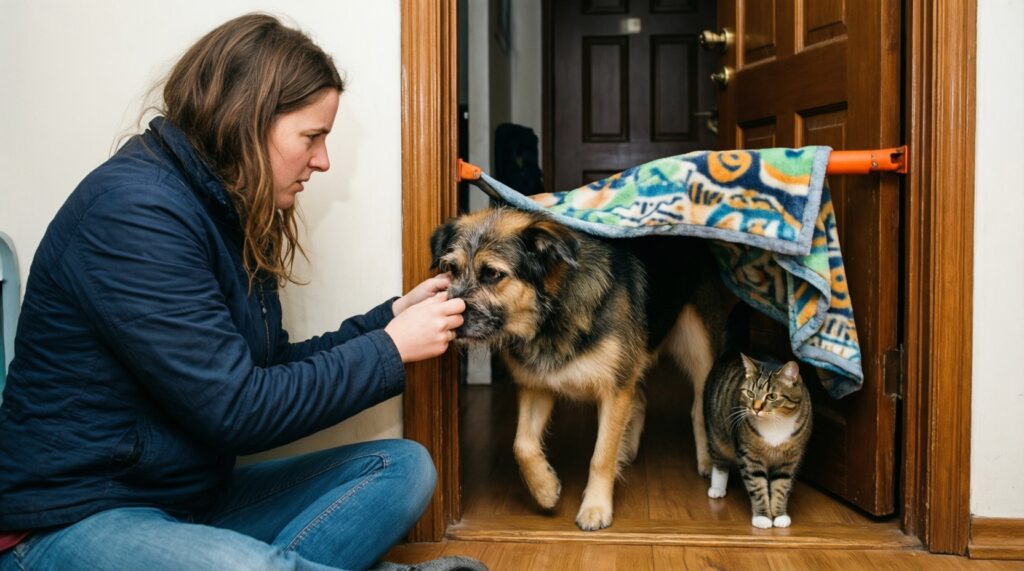 Как подружить кошку и собаку в одной квартире: пошаговый план - иллюстрация