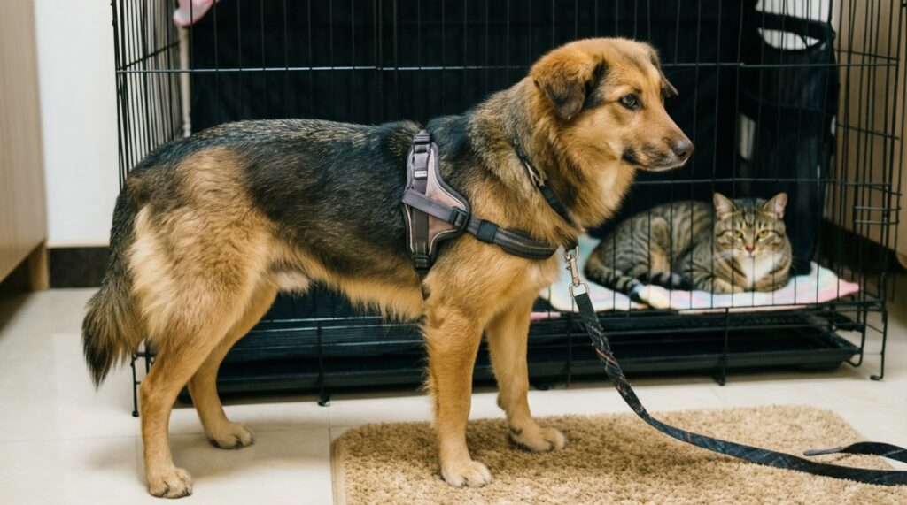 Как подружить кошку и собаку в одной квартире: пошаговый план - иллюстрация