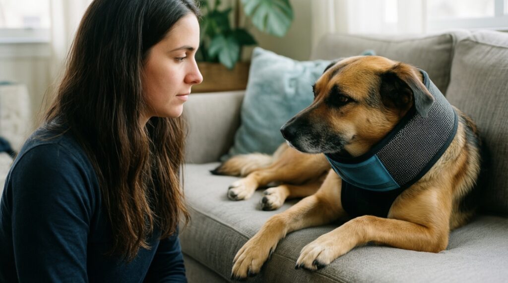 Что делать, если питомец боится громких звуков (фейерверки, гроза) - иллюстрация