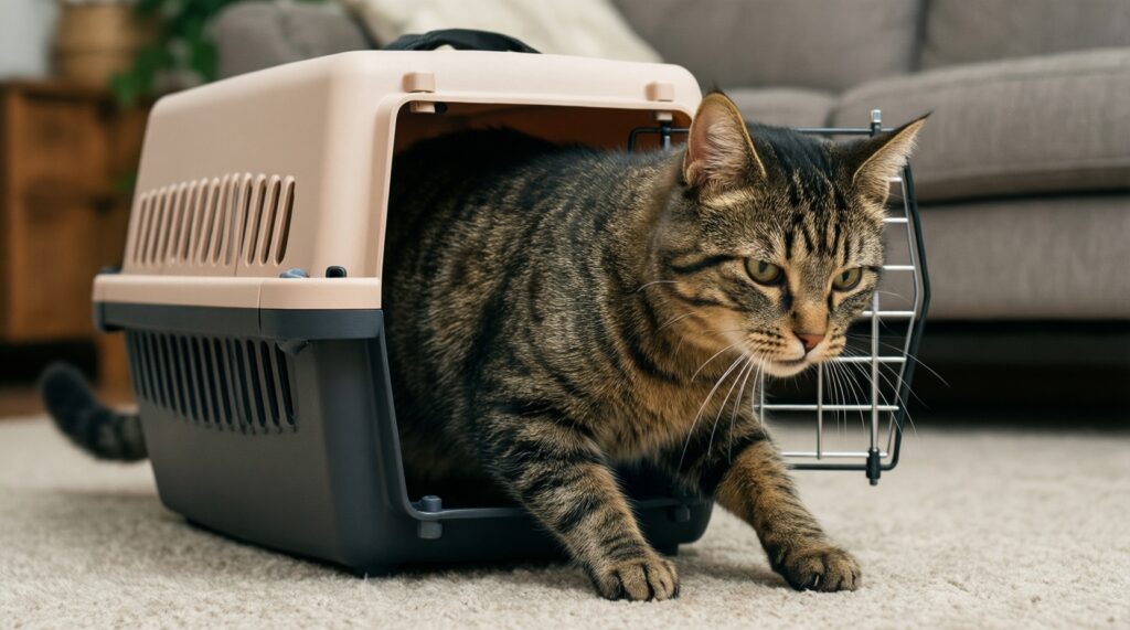 Как приучить кота к переноске без драки: пошаговая схема с подкреплением - иллюстрация