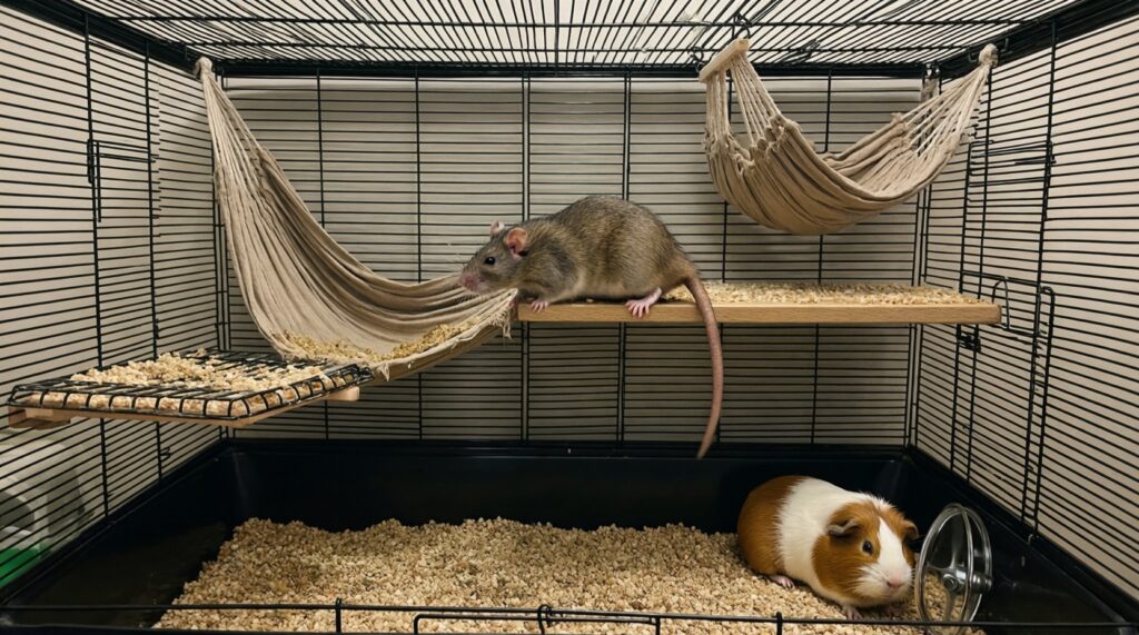 Дом для грызуна: идеальная клетка, наполнение и типичные ошибки содержания - иллюстрация