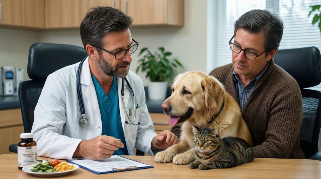 Пожилые питомцы: что менять в уходе, питании и активности после 7-10 лет - иллюстрация