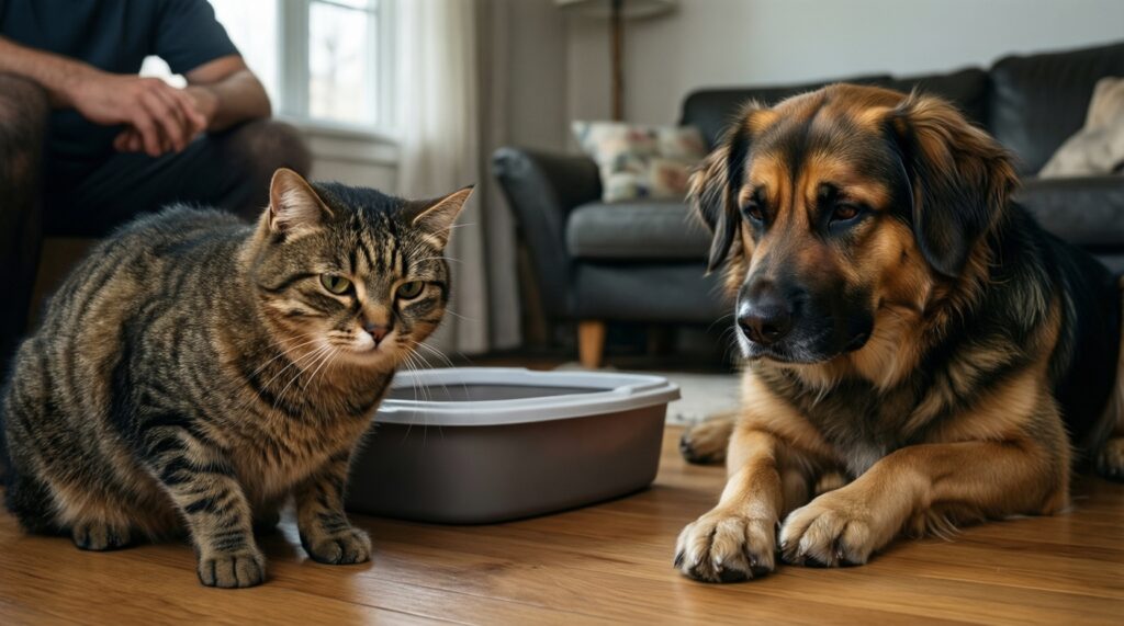 Новые питомцы в доме: как правильно знакомить кошек, собак и других животных - иллюстрация