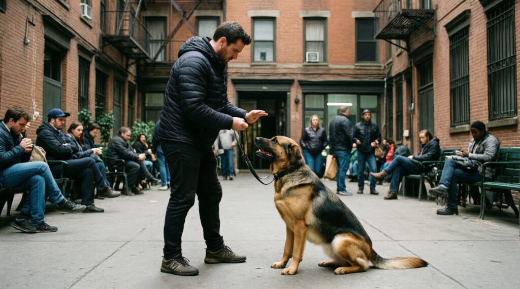 Безопасные прогулки: шлейки, поводки, адресники, GPS и правила города - иллюстрация